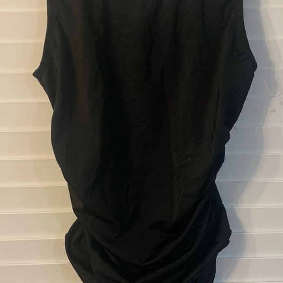 Instant Figure Modest High Neck One-Piece Swimsuit Size 10 - Picture 6 of 8